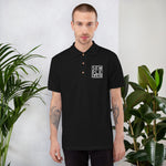 SEMPLE Band Stacked Letters Embroidered Polo
