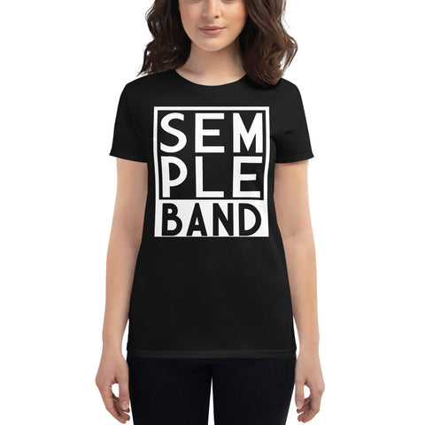 SEMPLE Band Stacked Letters Women's T-Shirt Assorted Colors