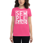 SEMPLE Band Stacked Letters Women's T-Shirt Assorted Colors