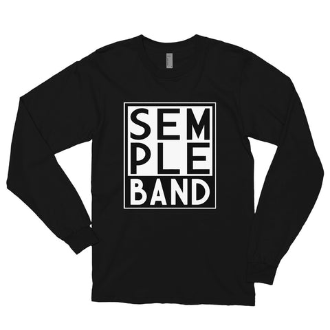 SEMPLE Band Stacked Letters Long Sleeve Tee (In Black)